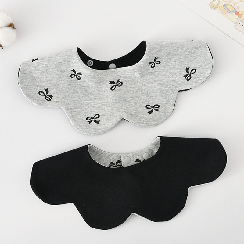 韩版婴儿口水巾纯棉A类花瓣围兜纯色双面口水兜360度造型宝宝围嘴,婴童用品,口水巾,淘宝优惠券,粉丝福利购,淘宝优惠卷