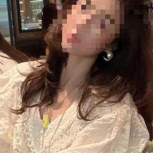 韩国 朴夫人开口珍珠耳钉 时尚高光人鱼姬半珠耳环