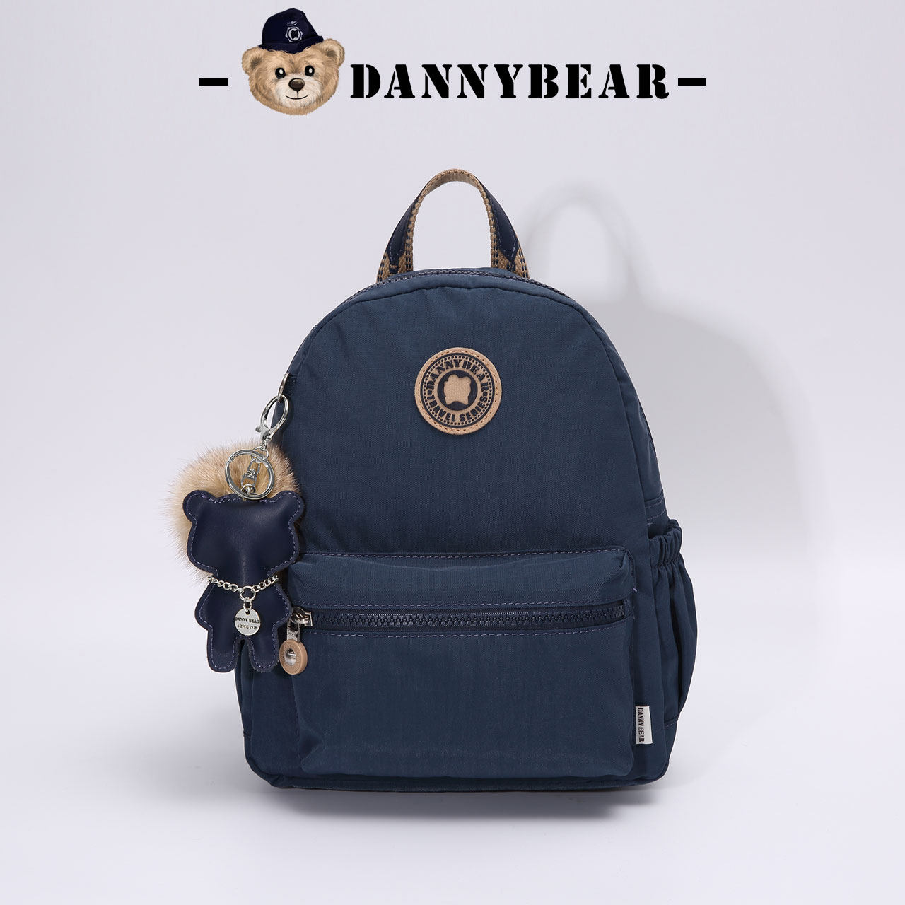 DANNYBEAR新款双肩包女百搭背包男轻便休闲后背包防泼水布轻便包