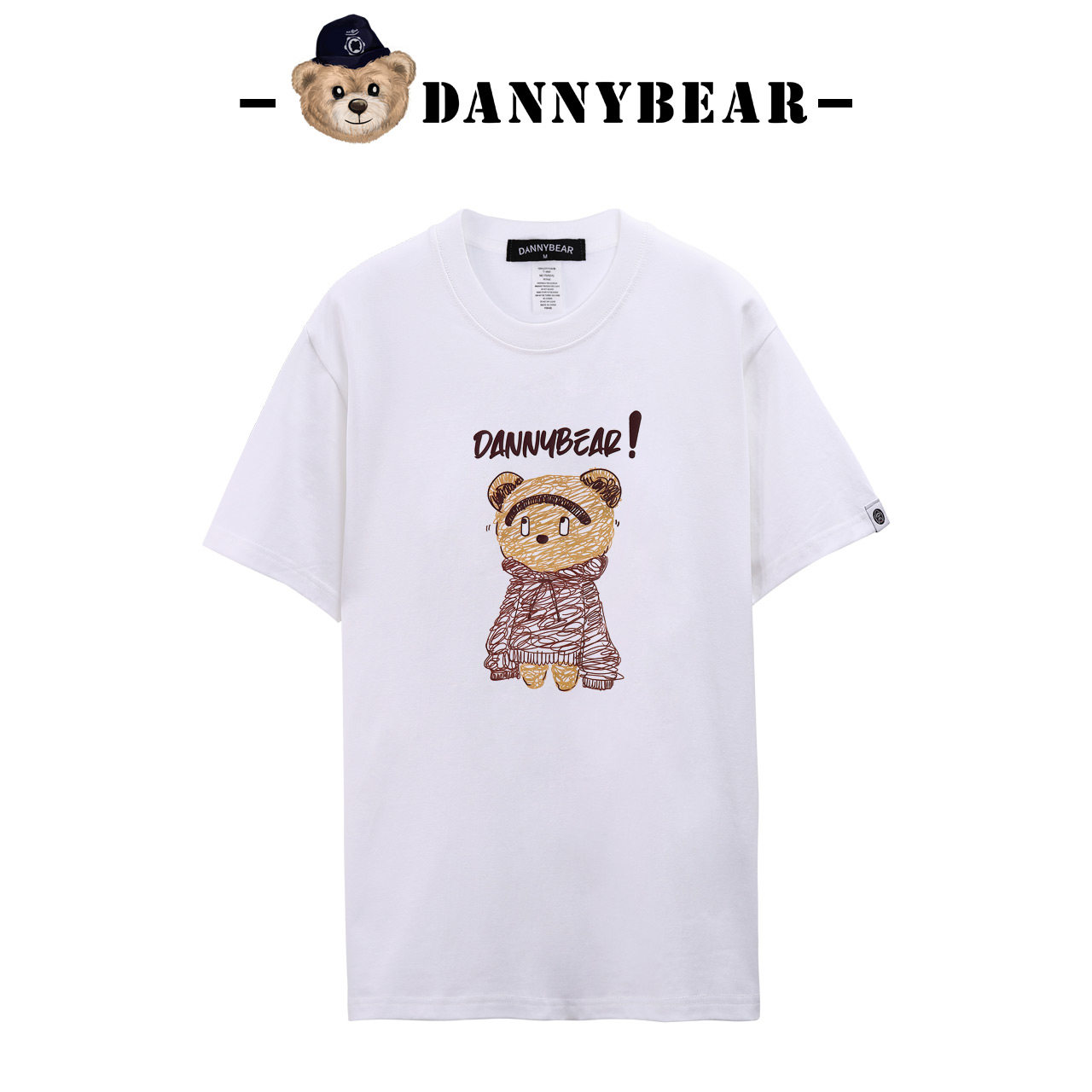 DANNYBEARJEANS时尚小熊短袖男女款百搭夏季T恤DJY5885001-23