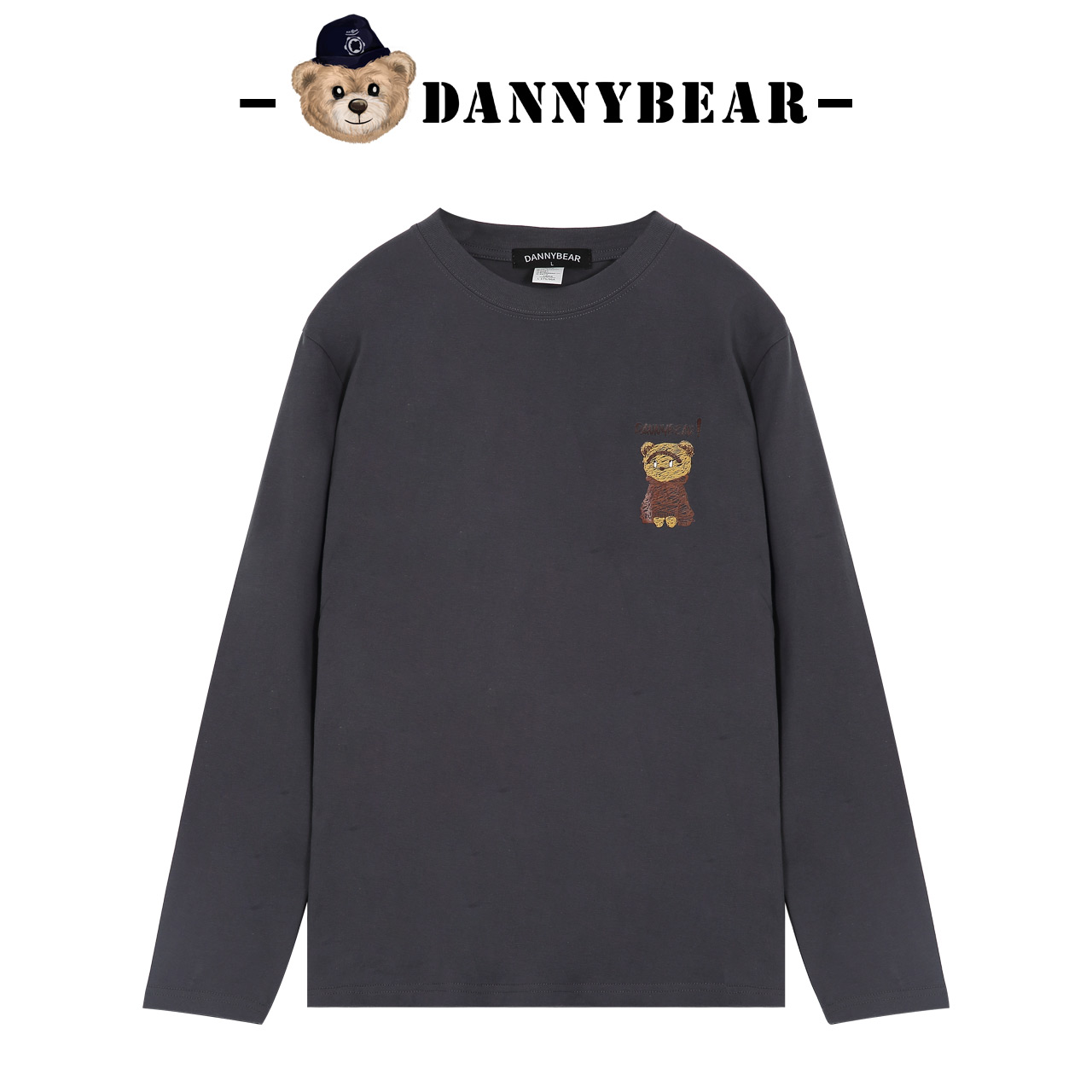 DANNYBEAR男女款英伦熊长袖卫衣款T恤百搭休闲上衣DJY5885203-25
