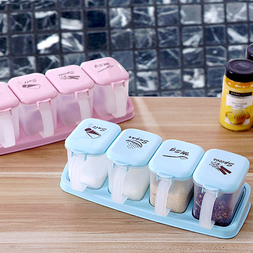 花朵塑料家用厨房辣椒罐调味盒
