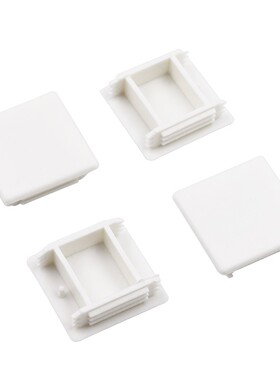 C型钢堵头 封头边盖配件C形钢光伏支架白色塑料盖子41*41 41*25