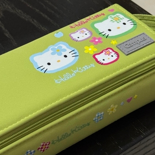 日本KOKUYO国誉Campus大容量笔袋横开设计纯色小清新简约初中生小学生文具盒高颜值可立收纳包可平摊拿取方便