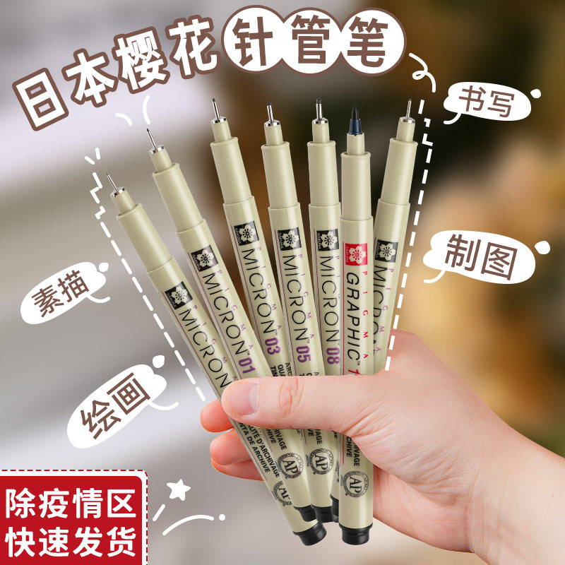 日本SAKURA樱花针管美术专用绘图图片