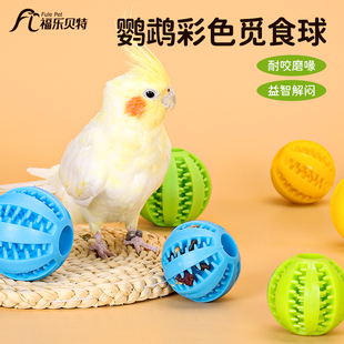 鹦鹦队鹦鹉觅食球解闷啃咬小球玩具牡丹玄凤益智玩耍防抑郁鸟用品