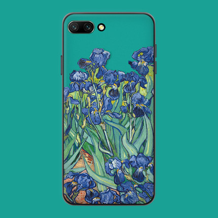 适用于鸢尾草荣耀v40/v30pro手机壳50se/30s/20i/60/9欧美油画v20软