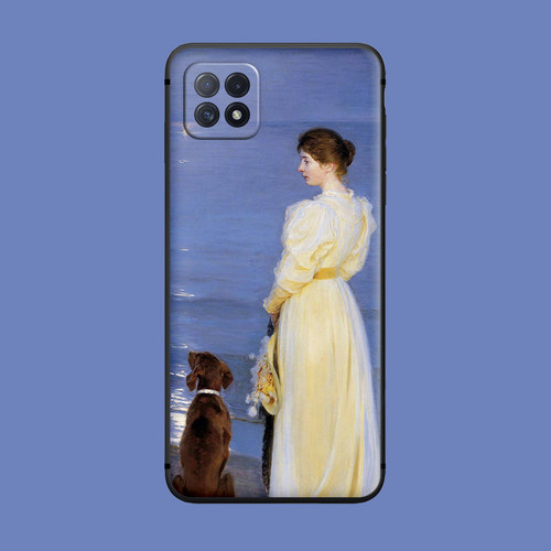 适用于女人与狗手机壳oppo艺术a92/a72/a93/a52美术生a11/a9复古k7x