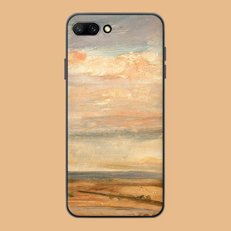 适用于磨砂荣耀20pro/60/30s/50se手机壳v30油画风景v40艺术v10美术