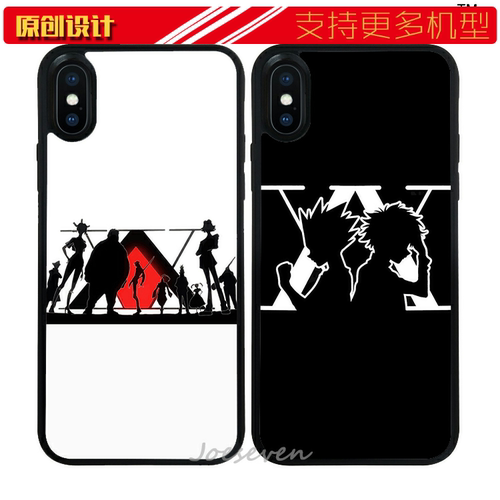 适用于华为全职猎人协会奇犽小杰苹果11手机壳XSMAX防摔XR软12proma