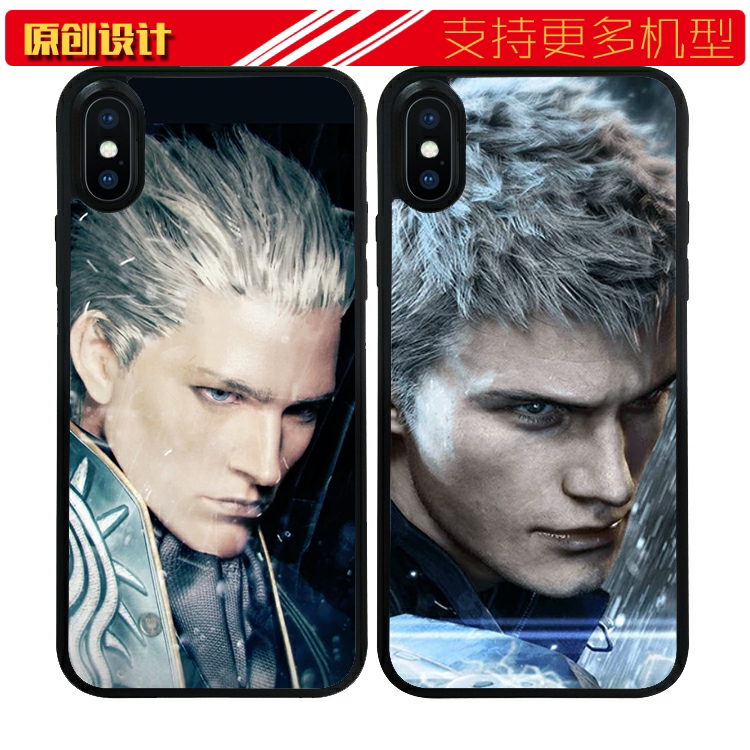 适用于DMC鬼泣5维吉尔尼禄手机壳XSMAX苹果11防摔7/12软11pro游戏XR