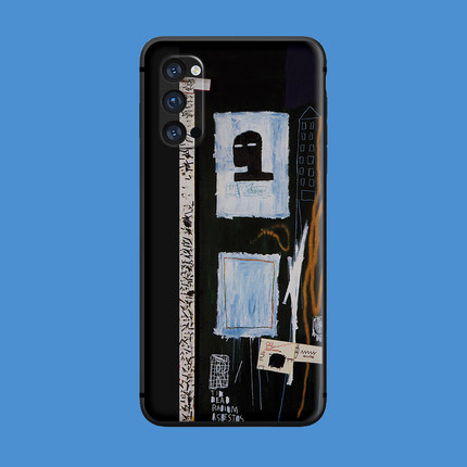 适用于硅胶防摔oppo手机壳Reno/5/7pro/findx3/ace2涂鸦艺术R17/15