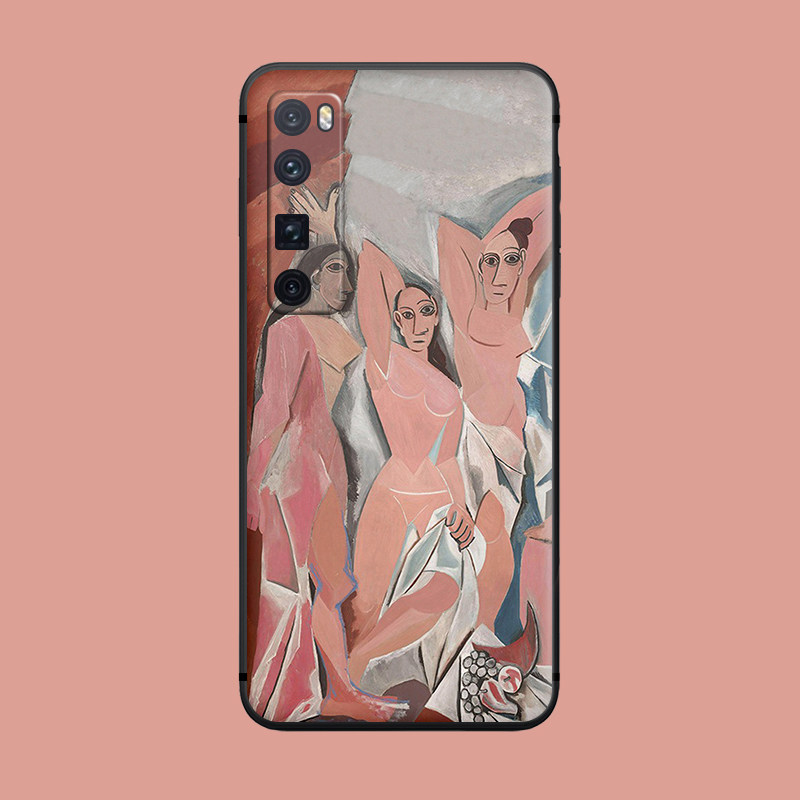 适用于欧美艺术手机壳华为nova9/8se/7pro//5z磨砂防摔毕加索油画