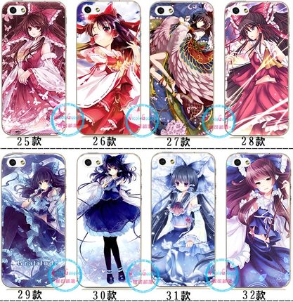 适用于动漫iPhone12 8 x plus东方Project磨砂13 se手机壳博丽灵梦7