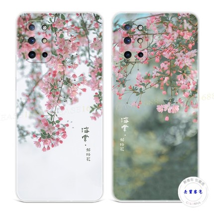 适用于夏日花卉1+11一加10pro手机壳9R小清新8t文艺7成熟气质6简约5五六七八九十Ace2女款超薄软