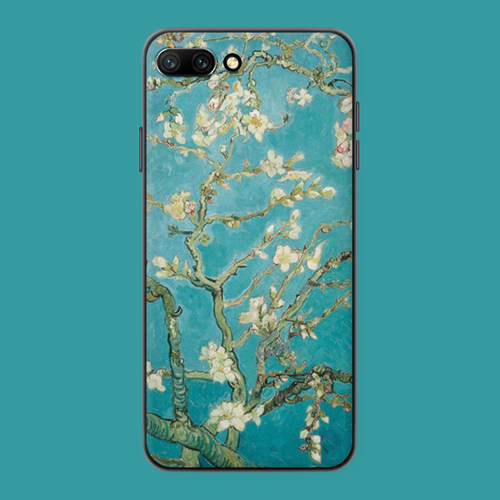 适用于梵高手机壳荣耀30s/20/50se/60pro/9i/v40欧美油画艺术磨砂10