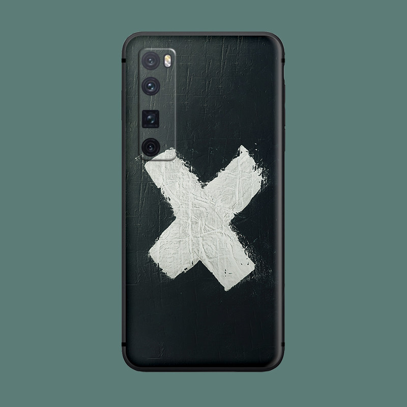 适用于黑色简约华为nova9/8se/7pro手机壳/5i/4e韩系ins风磨砂全包