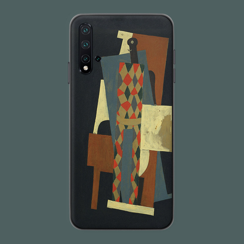 适用于毕加索小丑华为nova9/8se/7pro手机壳艺术欧美复古5i/4e磨砂