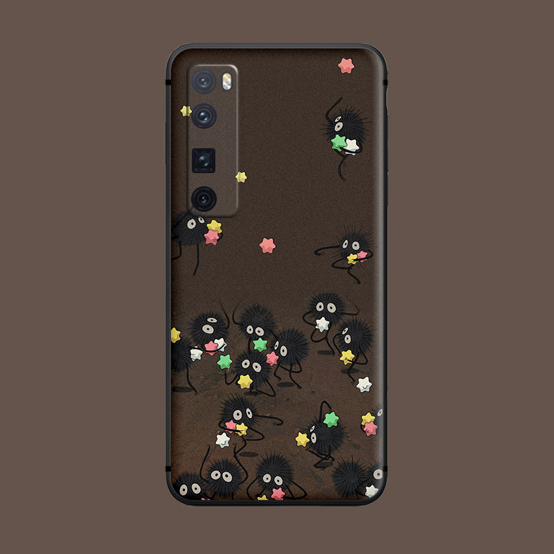 适用于华为手机壳nova9/8se/7pro/可爱小病毒5z/4e磨砂防摔软趣味