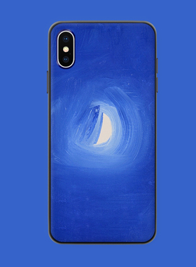 适用于8p蓝色月亮XSMax手机壳苹果12/13ProMax/Mini艺术iphone11/XR