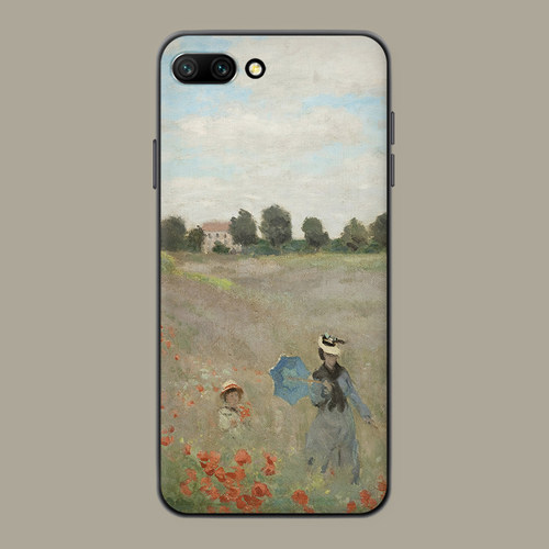 适用于莫奈荣耀v30pro手机壳v20/v40油画艺术50se/30s/20/60/10复古