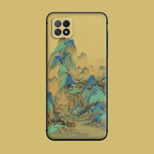 适用于千里江山图手机壳oppo艺术a92s/a72/a93/a32美术生a11/a9/k7x