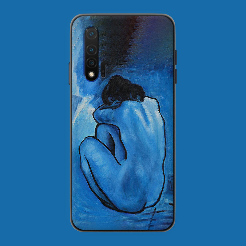 适用于欧美油画艺术手机壳华为nova9/7pro/8se冷淡/5t复古文艺磨砂