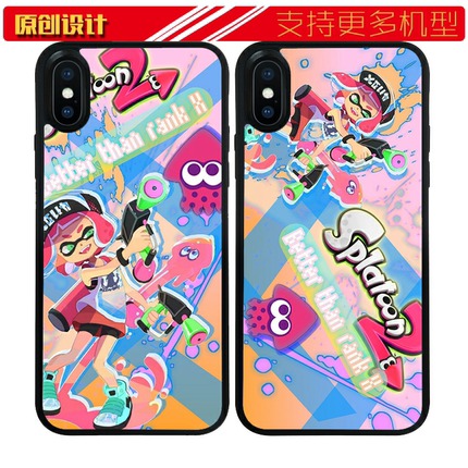 适用于Splatoon喷射战士iphone11PRO壳手机苹果XSMAX硅胶13全包XR防