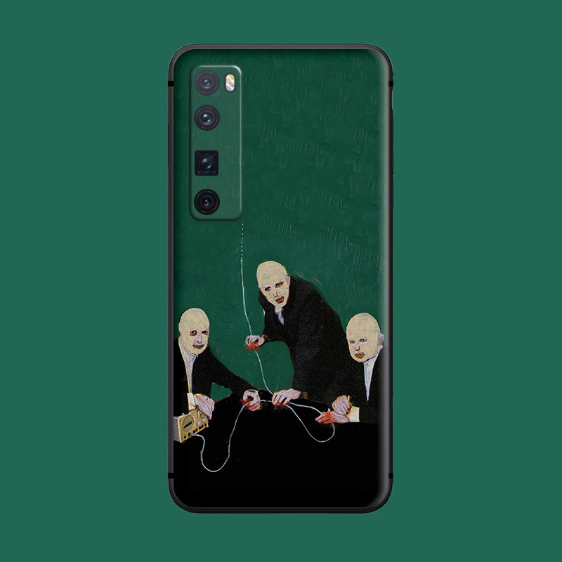 适用于冷淡风趣味手机壳华为nova9/8se/7pro创意小众5z/5/磨砂防摔