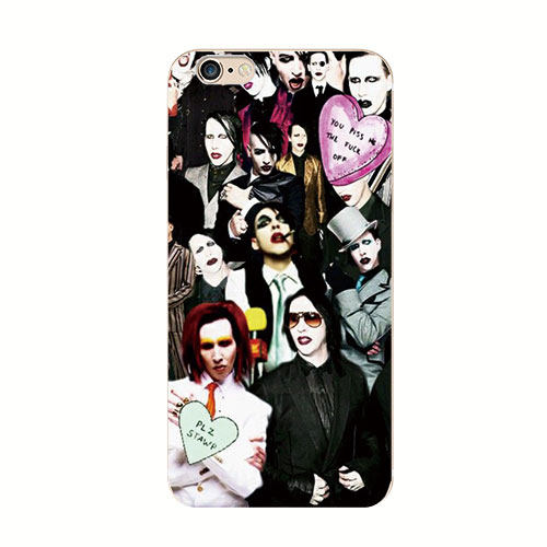 华为适用于X苹果13811proOPPOR11手机壳Marilyn Manson玛丽莲曼森
