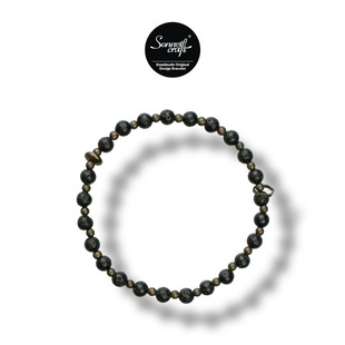 古法手作原创设计天然黑玛瑙小众情侣手链 Op.23 Sonnet craft