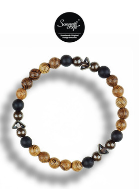 Sonnet-craft Op.16 古法手作原创设计小众ins风天然木情侣手串链