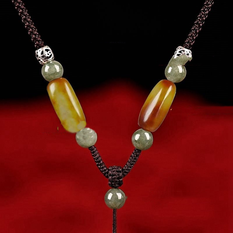 高档挂绳吊坠绳玉佩挂件绳男女款项链绳手工编织绳可调节款绳子