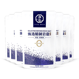 淮盐甄选精制岩盐家用食用盐无加抗结剂井矿盐加碘盐整箱批发