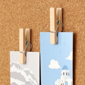 带钉木夹图钉木夹子带针扎软木柜文化装 饰夹照片文化墙钉按钉毛毡