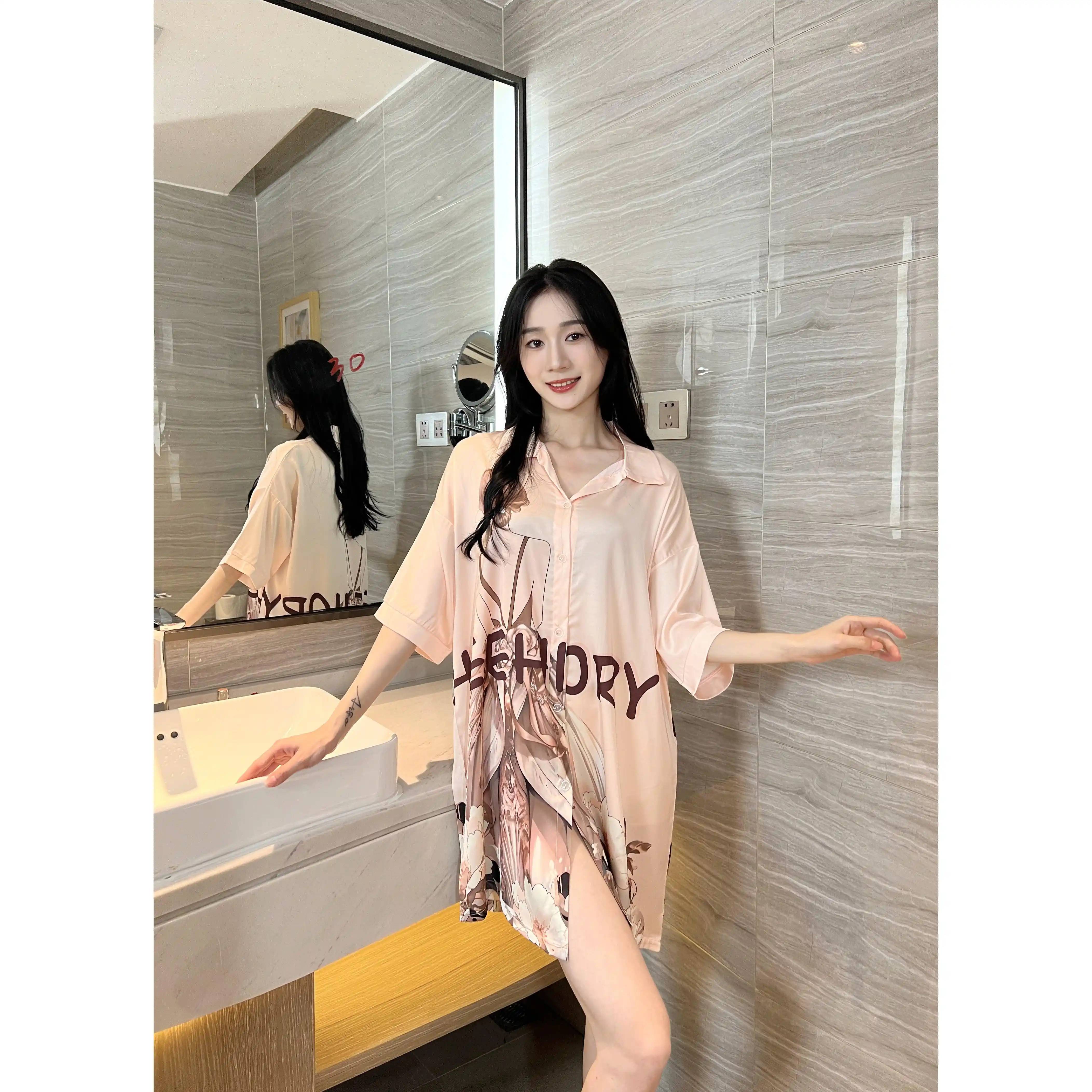 夏季性感冰雪丝睡衣女款2026新款轻奢风女士睡裙薄款高级感家居服