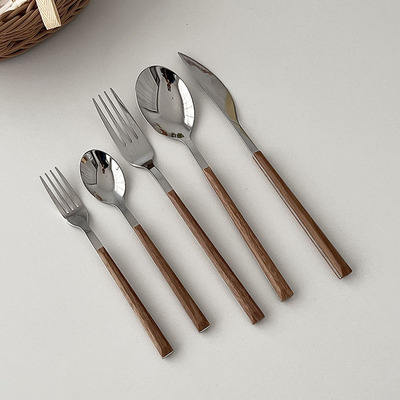 韩国ins304不锈钢西餐刀叉勺