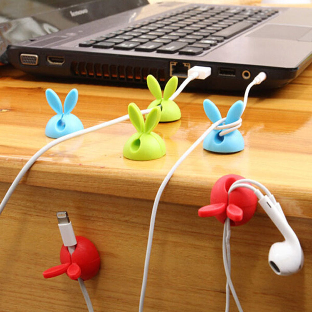 4pcs Rabbit Ear Cable Cord Wire Line Organizer Clips Fixer在类目 饰品/流行首饰/时尚饰品新, 保养鉴定用品, 其他中 - 来自Buy2taobao.com提供专业的淘宝代购服务