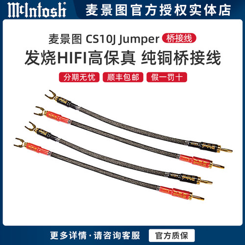 麦景图喇叭线音箱跳线CS10桥接线