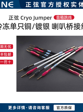 SINE/正弦Cryo Jumper冷冻单只铜/镀银音箱跳线 喇叭桥接线短接线