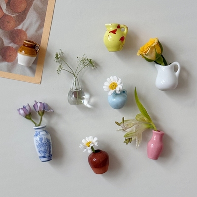 创意迷你陶瓷冰箱贴磁吸