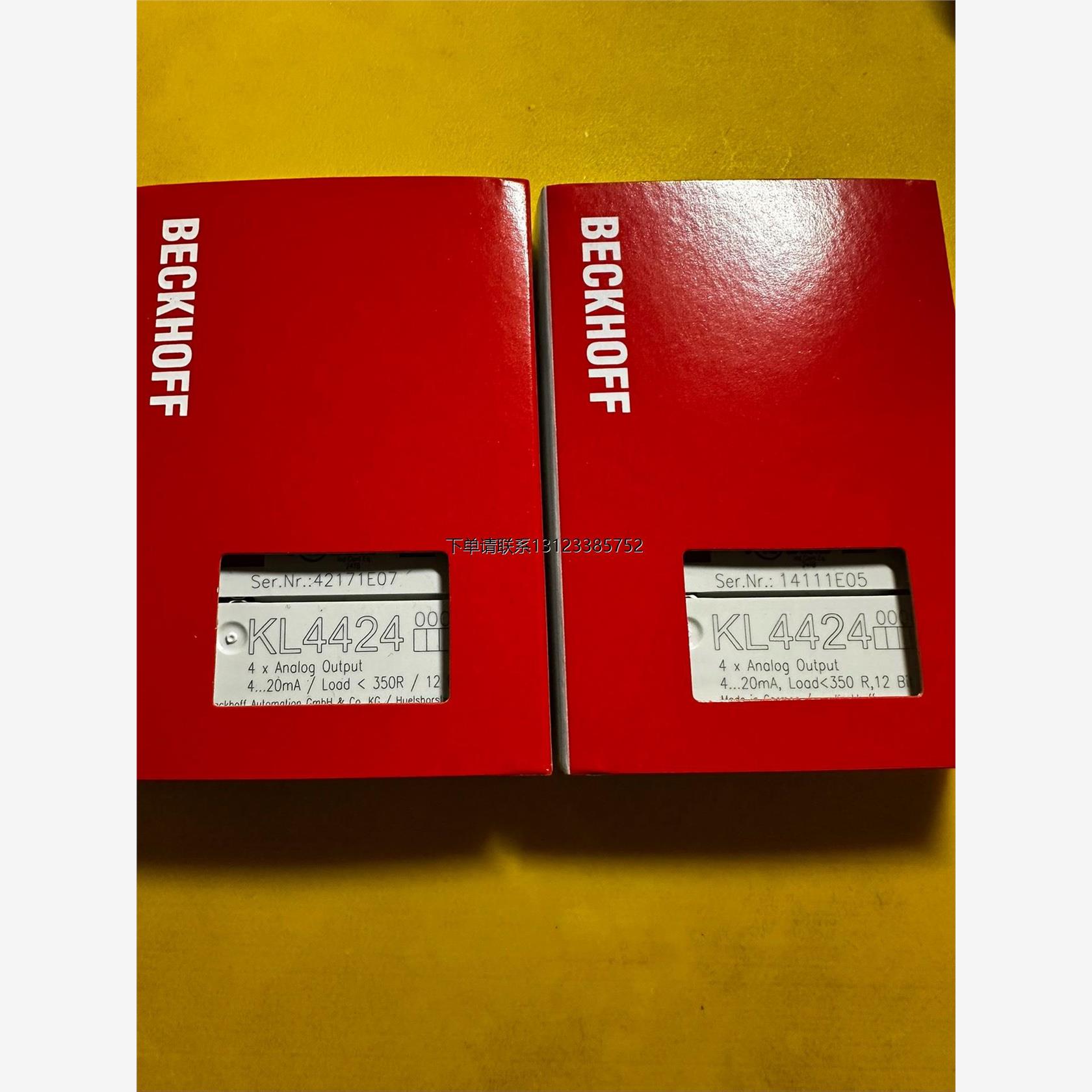 询价倍福模块KL4424全新原装需要的朋友来