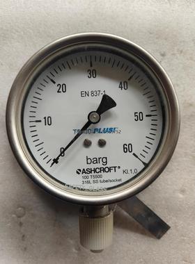 询价全新进口ASHCROFT压力表T5500 Plus！型号为1