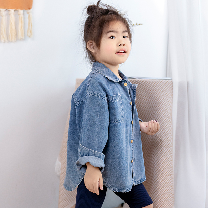 拉波米纯棉宽松版牛仔外套