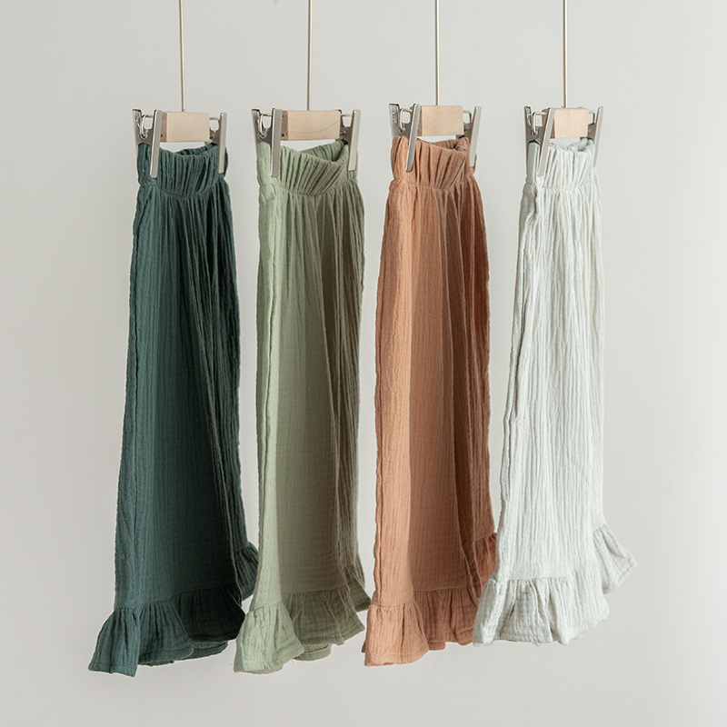 拉波米棉纱休闲俏皮七分裤