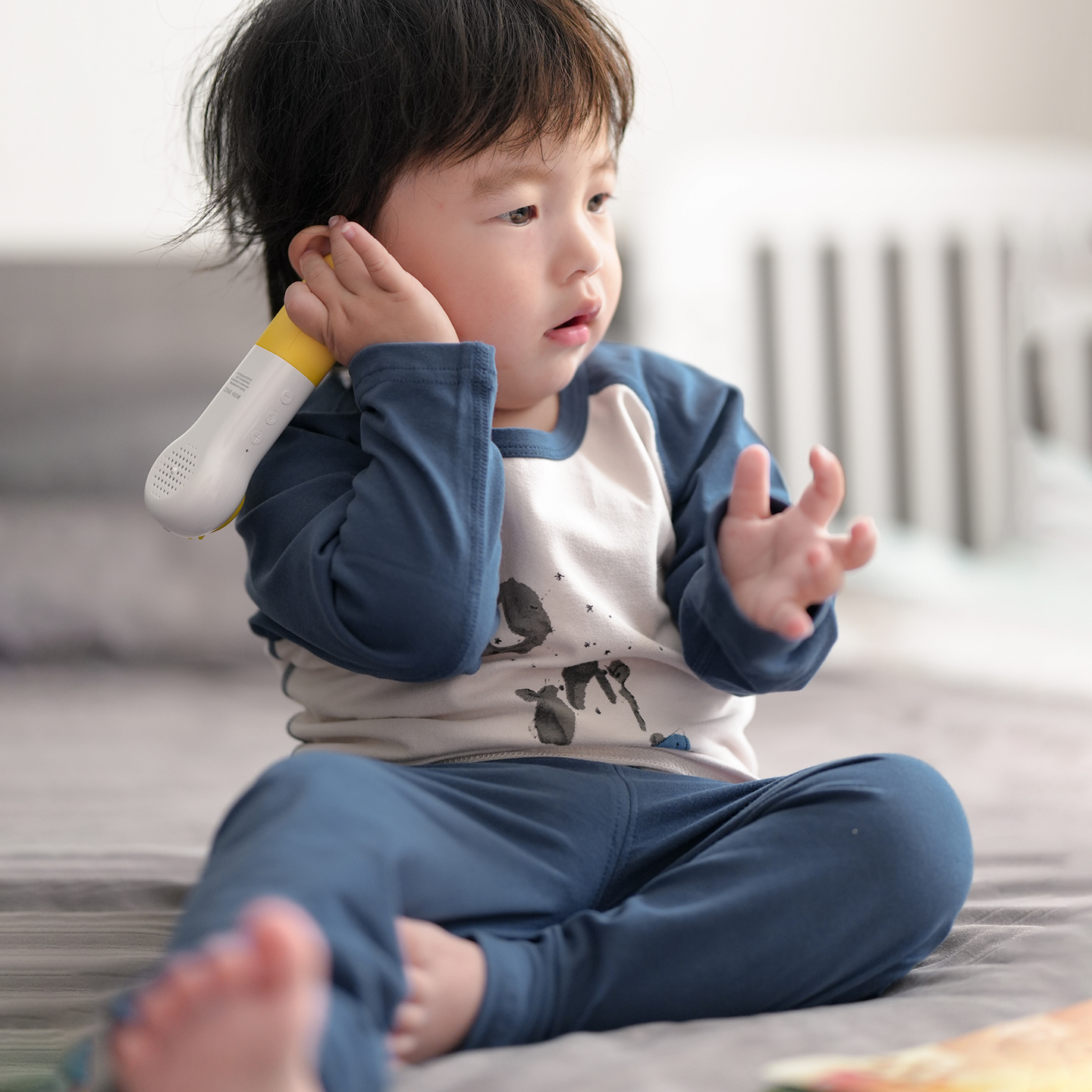 拉波米圆领棉儿童无骨睡衣家居服