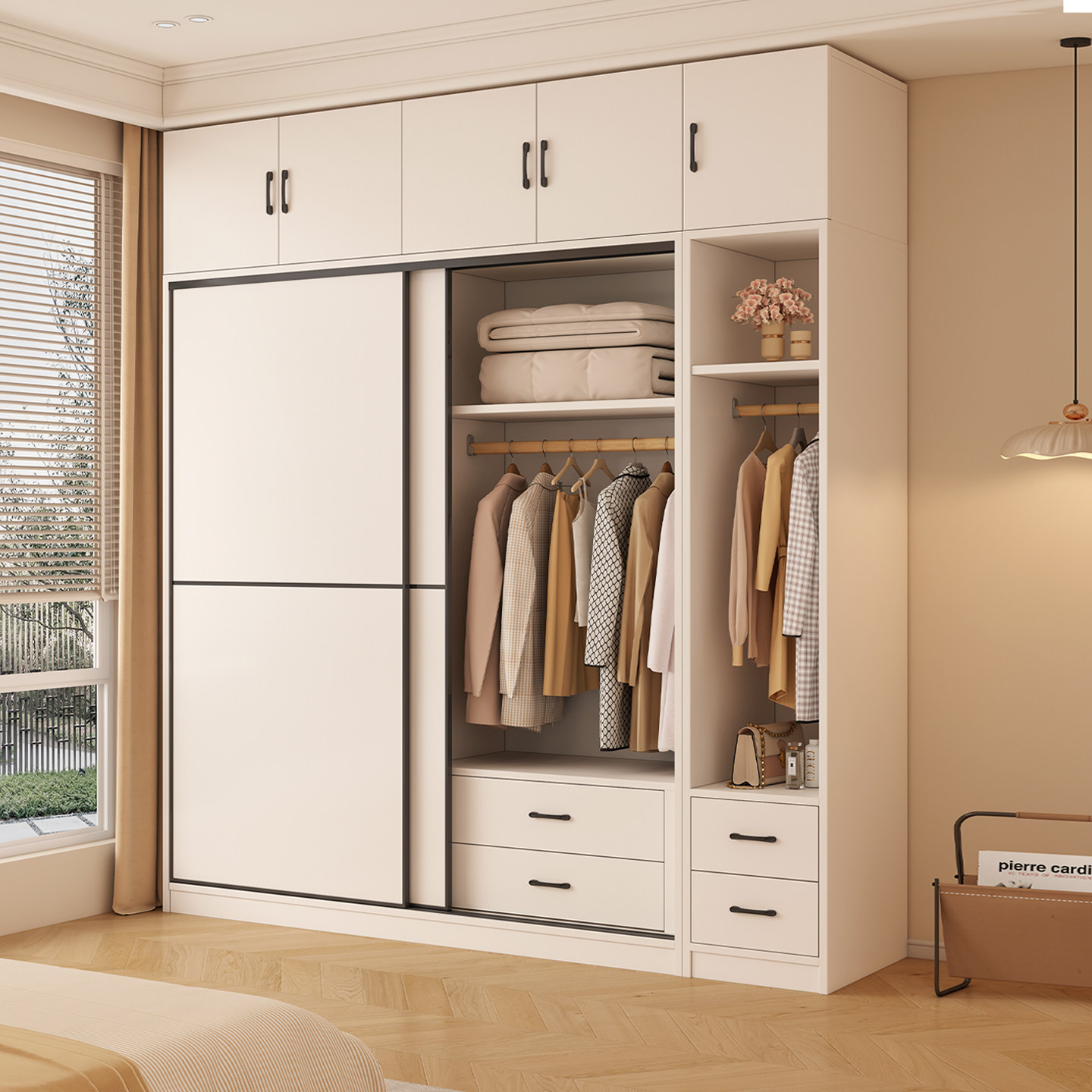 衣柜家用卧室实木生态板推拉门出租房用新款儿童衣橱简易收纳柜子,住宅家具,儿童衣柜,淘宝优惠券,粉丝福利购,淘宝优惠卷