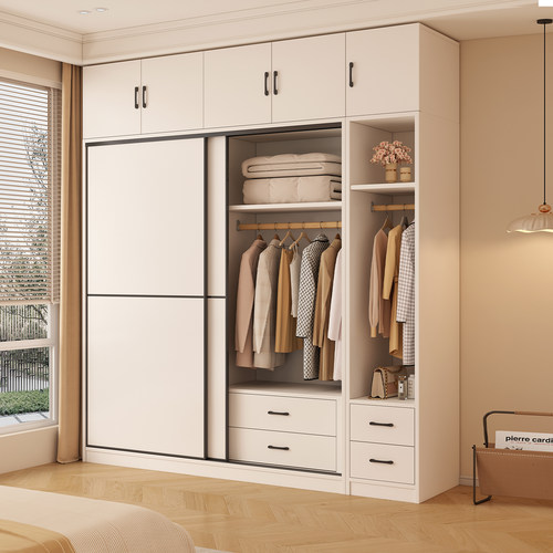 纯实木ENF级衣柜推拉门大衣橱