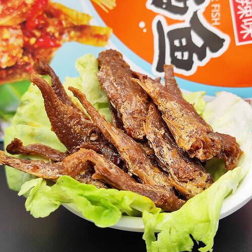桂林特产金丰味啤酒鱼阳朔风味解馋小零食香辣即食下酒菜香辣100g