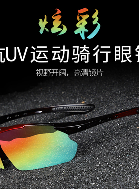 西骑者骑行眼镜自行车偏光变色男女户外运动摩托车跑步防风护目镜